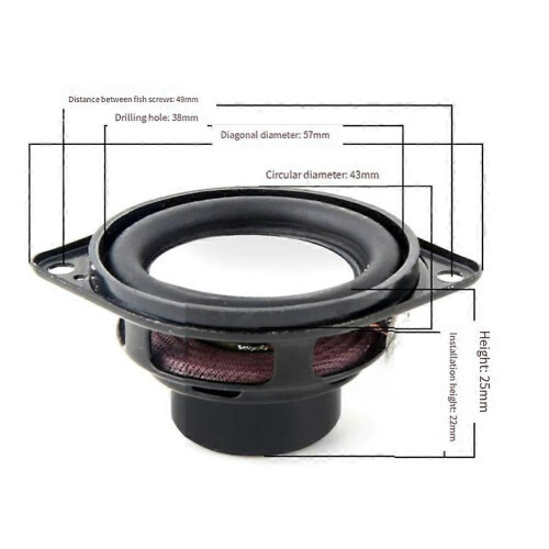 High Performance 1.5" Full Range Replacement Speaker 4 Ohm 5W for JBL Clip3/4 Bluetooth 1