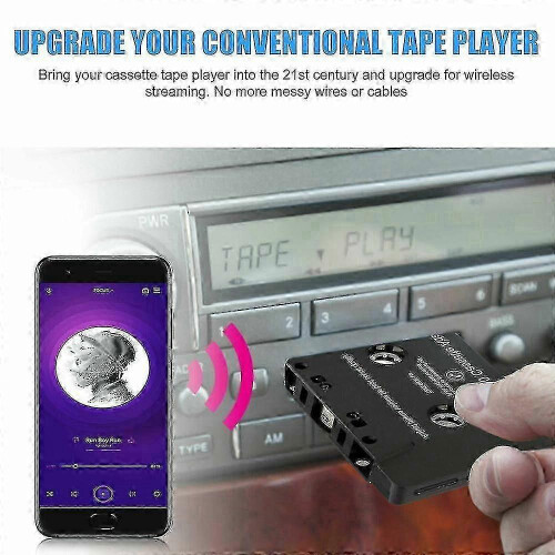 Bluetooth 5.0 Cassette Player Adapter for Car Wireless Aux Input 1