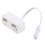 RJ11 Stecker/Buchse Adapter 2-Port Telefon-Splitter 4