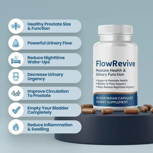 FlowRevive Prostate Capsules Men's Prostate Health Supplement 60 Count Herbal Formula Supports Urinary Function 2