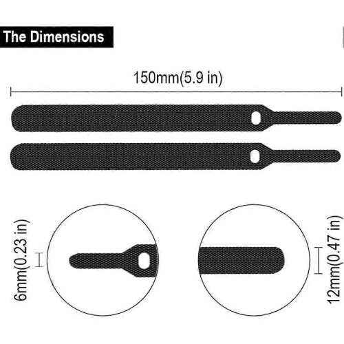 Black Nylon Cable Ties 60-Piece 2