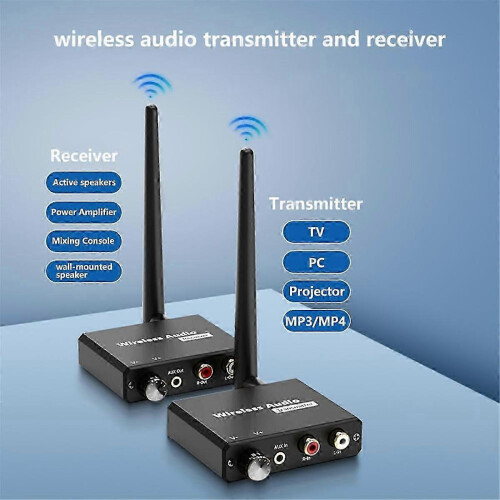 2.4GHz Hi-Fi Wireless Audio Transmitter and Receiver Kit 160FT/50M Range 1