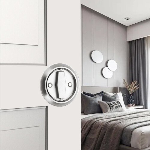 Serrure de porte / serrure de meuble en acier inoxydable Silver 2
