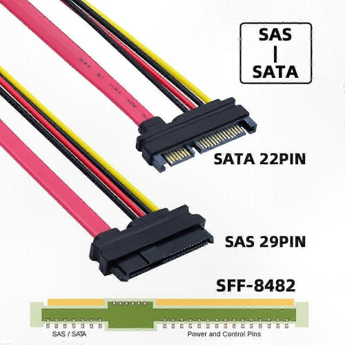 SAS to SATA HDD Adapter 10cm Cable for RAID Extension 1