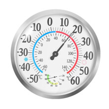 30CM Outdoor Thermometer with Numbers Indoor Home Decorative Wall Thermometer Hygrometer Garden Weather Station