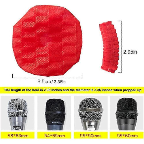 200Pcs Disposable Non-woven Handheld Microphone Windscreen Covers 1