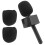 Supporto per microfono portatile con aletta e inserto in schiuma per Wireless Go/GoII 3