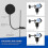 Metal Pop Filter Shield Windscreen for USB Microphone Podcast Mic 2