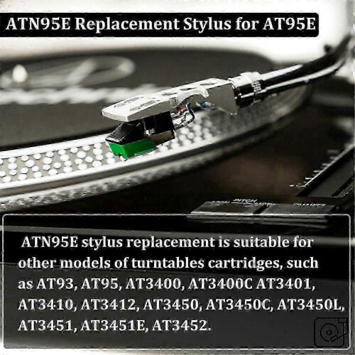 Audio Technica AT95E ATN95E LP Phonograph Replacement Stylus 2