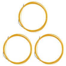 3piezas 20M 3mm Dispositivo de Guía Cable Eléctrico de Fibra de Vidrio Tiradores de Presión Conducto de Serpiente