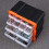 2X Drawer PP+PS Parts Storage Box Multiple Compartments Slot Hardware Box Organizer  Cabinet Tools Container 10
