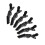 Grampos de cabelo para modelagem, corte e tingimento, pacote com 6 Birch 4