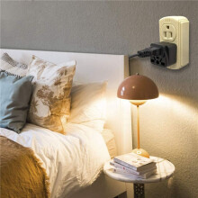 6X US Travel Plug Adapter EU/UK/AU/In/CN/JP/Asia/Italy/Brazil to USA (Type B), 3 Prong USA Plug, Charger Converter Black