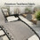Alivio 2x Zero Gravity Reclining Sun Lounger Chairs with Cup Holders 3