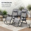 Alivio 2x Zero Gravity Reclining Sun Lounger Chairs with Cup Holders 8
