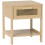 Nightstand with Drawer, MDF Side Table, 40x40x48cm 1