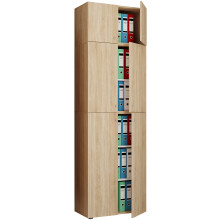 (Chipboard, Brown) Office cupboard file cabinet Lona 5-compartment A