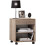(Matt, Modern/Contemporary) Wooden bedside table Rolda drawer rollers 1