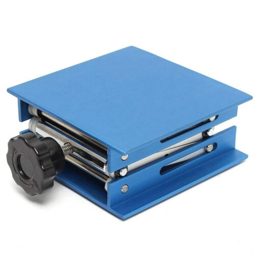 3X 4Inch Laboratory Jack Scissor Lift Platform / Foldable Lifting Table Pad Height Control Ideal for Working,Physical 1