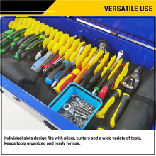 2X Plier Organizer Rack, 10-Slot Pliers Cutters Organizer Rack with Non-Slip Rubber Base,Keep Pliers Organized in Drawer