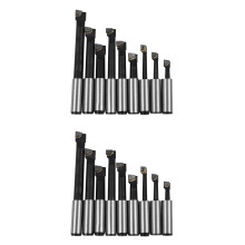 18Pcs Durable Hard Alloy Shank Boring Bar Set Carbide Tipped Bars 12mm for 2 Inch 50mm Boring  for Lathe Milling