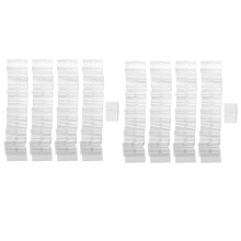 100Pcs Clear Plastic Label Holder Price Tag, Shelf Label Clip Removable Label Holder for Storage Bins Basket Labels