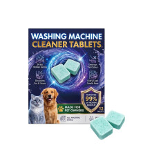 (12 TABLETS) Washing Machine Cleaner Tablets Deep Clean Deodorizing Removes Limescale & Mold for Front Load & Top Load Washers 20 Count