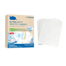 (12 PIECES) Whitening Laundry Sheets Anti-Color Transfer De-Yellowing Brightening Household Laundry Whitening Tablets 50 Count
