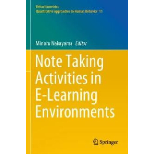 Note Taking Activities in ELearning Environments Paperback Book