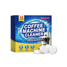 (12 PIECES) Coffee Machine Cleaning Tablets Brewer Filter Mesh Descaling Stain Remover Grease Cleaner
