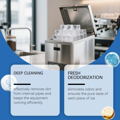 (12 TABLETS) Ice Maker Cleaner Tablets Daily Gentle Cleaning Fresh Deodorizing Convenient Cleaner 12 Count 1