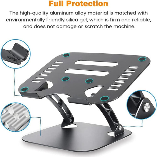Aluminum Laptop Stand Adjustable Cooling Pad Tablet Stand 1