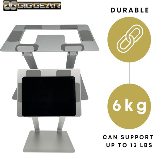 Ergonomic Laptop Stand Adjustable Foldable Aluminum 10-17 Inch 1
