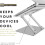 Ergonomic Laptop Stand Adjustable Foldable Aluminum 10-17 Inch 4