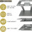 Ergonomic Laptop Stand Adjustable Foldable Aluminum 10-17 Inch 3