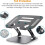 Aluminum Laptop Stand Adjustable Cooling Pad Tablet Stand 2
