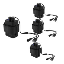 4X Waterproof DIY 6X 18650 Battery Case Box Cover with 12V and USB Power Supply for Bike LED Light Cell Phone Router