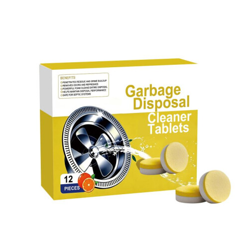 (12 PIECES) Garbage Disposal Cleaner Tablets Kitchen Sink Deodorizer Stain Remover Easy Clean 20 Pack