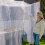 Bed canopy mosquito net bed net White 220x200x200 cm 5