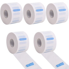 5 Pack Disposable Stretchy Neck Paper Hairdressing Accessory Tool White