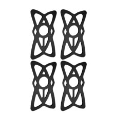 4er-Pack Silikon-Handybandhalter für Fahrrad und Motorrad Black 13 x 7 x 0.2 cm