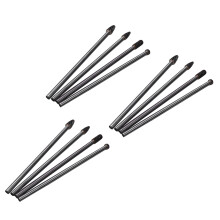 12Pcs Long Reach Rotary Burr Double Cut Tungsten Carbide Bit 1/4 Inch Shank 6 Inch Set