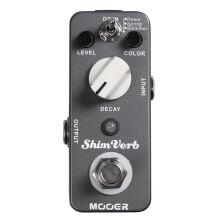 MOOER MRV1 ShimVerb Reverb Gitarreneffektpedal 3 Modi Raum-, Feder- und Schimmer-Reverb -Kompaktpedal für E-Gitarre