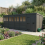 20x6 Pent Composite Shed Tanalised (Single Door, With Windows) 1