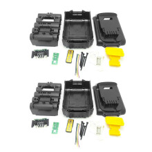 2X DCB200 Battery Plastic Case (No Battery Cell ) PCB Circuit Board for  18V 20V 3.0Ah 4.0Ah DCB201 Li-Ion Battery