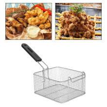 Sitko Kosza Frytkowego Ramka Frytek Kwadratowa Siatka Filtracyjna Sito Cedzak w Kształcie Frytownica Ze Stali Nierdzewnej