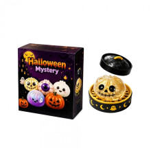 (紫色幽灵5.5cm) Halloween Squishy Toys Non-Sticky Gel Material Fun Shapes Slow Rising Stress Relief Toy Party Favors for Kids Adults 4-Pack