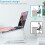 Foldable Laptop Stand Portable Cooling Tablet Stand Silver 2