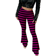 Halloween-Leggings für Damen, hohe Taille, Palazzo,-Pink XXL