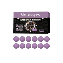 (Repellent pills*10 + net bag*1) Mouse Repellent Balls 12-Pack Individually Wrapped Strong Rodent Deterrent Long-Lasting Protection Home Use